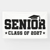 Schoolgeest Diploma Jaar Eindexamenklas 2027 Spandoek (Horizontaal)