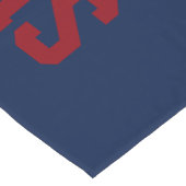 Schoolgeest Reunion Blue en Red Korte Tafelloper (Hoek)