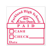 schoolgeld betaald stempel (Design)