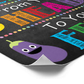 Schoolgezond Poster, geschikt voor Cafeteria Print (Hoek)