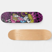 Schoolgirl skeleton skateboard (Horizontaal)