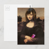 Schoolgirl stijl Mona Lisa Briefkaart (Voorkant / Achterkant)