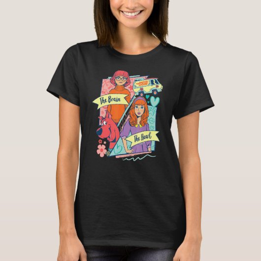 Schoolhersenen en -hart t-shirt (Voorkant)