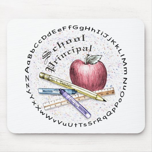 schoolhoofd muismat (Voorkant)