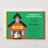 Schoolhouse Afstuderen Invitation Kaart (Voorkant)