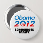 SCHOOLHOUSE BARACK RONDE BUTTON 4,0 CM (Voorkant /achterkant)