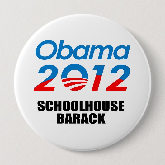 SCHOOLHOUSE BARACK RONDE BUTTON 4,0 CM (Voorkant)