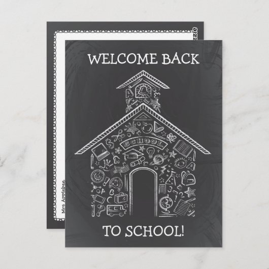 Schoolhouse Briefkaart (Voorkant / Achterkant)