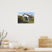 Schoolhouse Covered Bridge, Vermont Poster (Keuken)