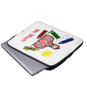 Schoolhouse & Crayons Electronics Bag voor leraren Laptop Sleeve