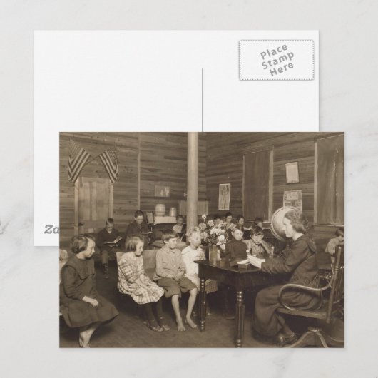 Schoolhouse door Lewis Hine, 1921 Briefkaart (Voorkant / Achterkant)