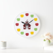 Schoolhouse en appels grote klok (Huis)