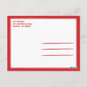 Schoolhouse Leraren Ansichtkaart - Rood Briefkaart (Achterkant)