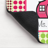 Schoolhouse / Multicolored Polka Dots Teacher Muismat (Hoek)