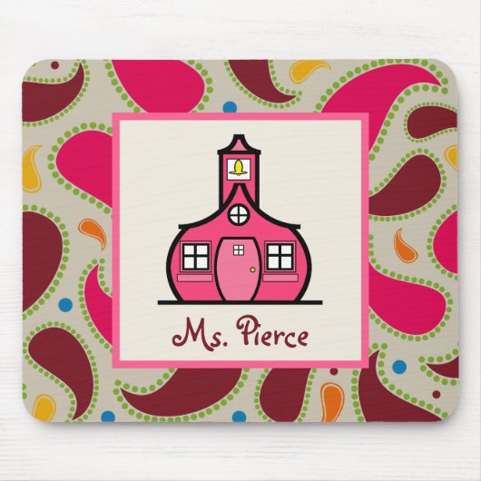 Schoolhouse / Paisley Teacher Muismat (Voorkant)
