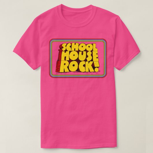 Schoolhouse Rock 70s Retro Titel Bars T-shirt (Design voorkant)
