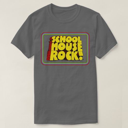 Schoolhouse Rock 70s Retro Titel Bars T-shirt (Design voorkant)