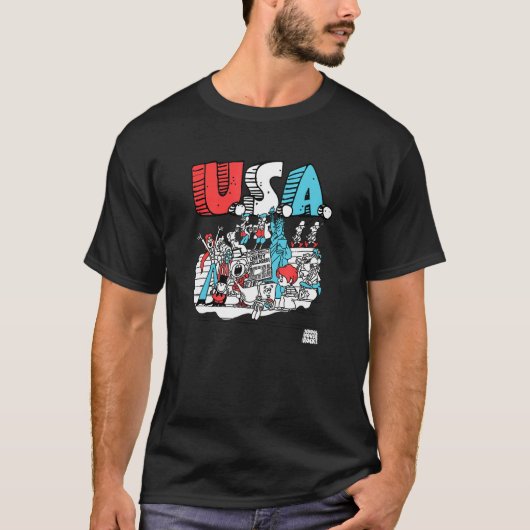 Schoolhouse Rock USA T-shirt (Voorkant)