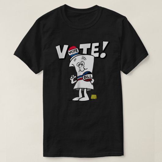 Schoolhouse Rock Vote with Bill Essential T-Shirt (Design voorkant)