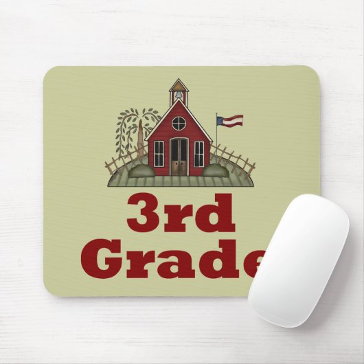 Schoolhouse Third Grade Teacher Mousepad Muismat (Met muis)