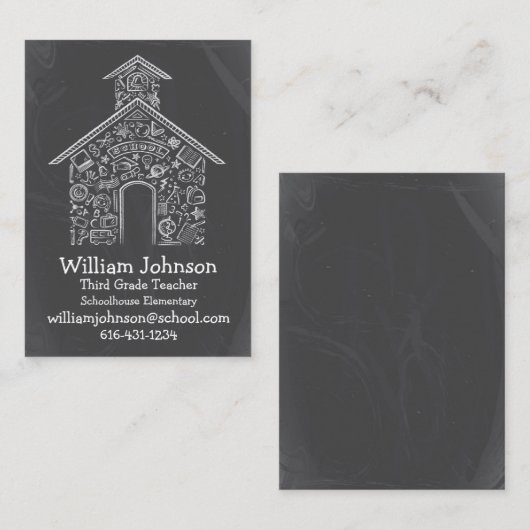 Schoolhouse Visitekaartje (Voorkant / Achterkant)
