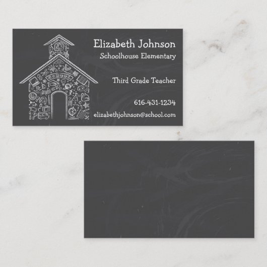 Schoolhouse Visitekaartje (Voorkant / Achterkant)