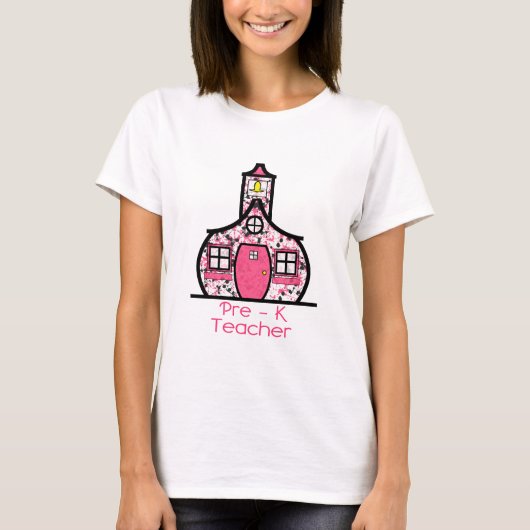Schoolhouse voor leerkrachten t-shirt (Voorkant)