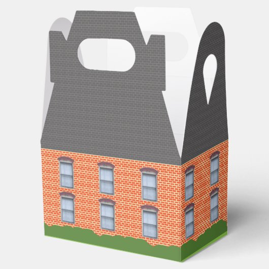 Schoolhuis gepersonaliseerde geschenkdoos bedankdoosjes (Geopend)