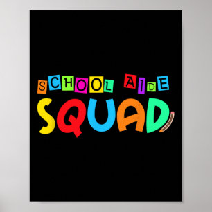 Schoolhulpteam Terug naar school Leraar Eerste dag Poster