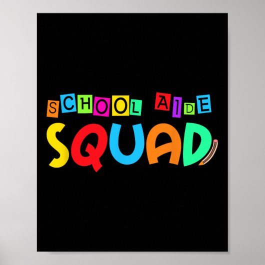 Schoolhulpteam Terug naar school Leraar Eerste dag Poster (Voorkant)