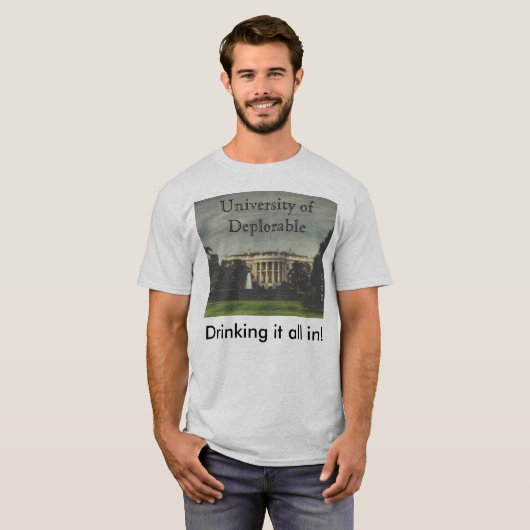 Schoolin' uit het Witte Huis T-shirt (Voorkant volledig)