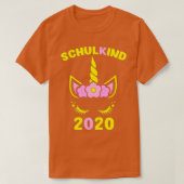 Schoolinschrijving 2020 op school rots t-shirt (Design voorkant)
