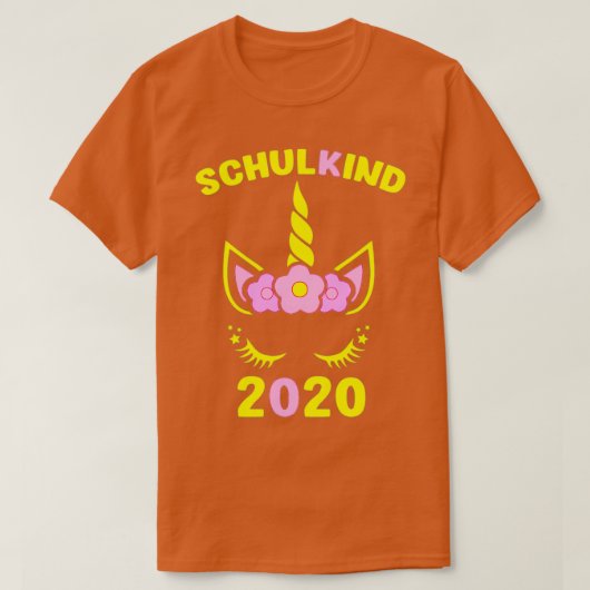 Schoolinschrijving 2020 op school rots t-shirt (Design voorkant)