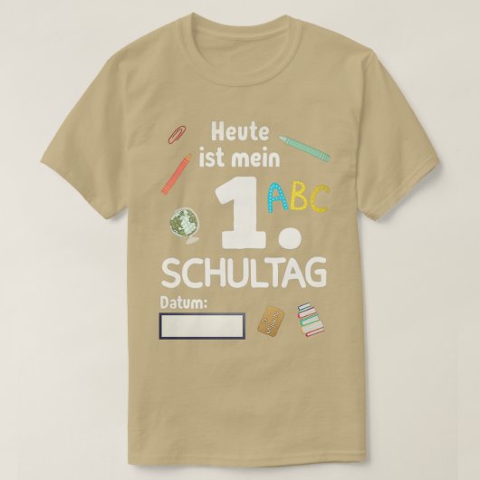 Schoolinschrijving 2020 schoolkind 1 t-shirt (Design voorkant)