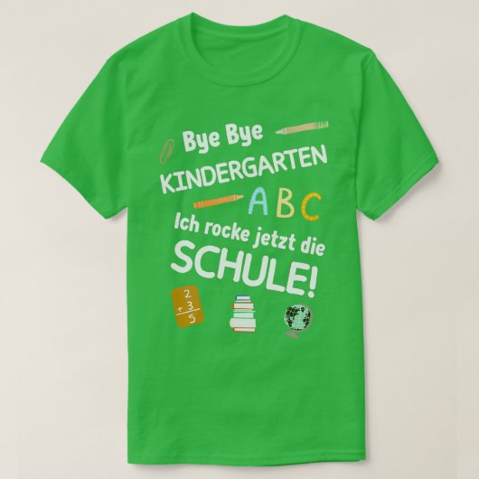 Schoolinschrijving begin schoolkind 1 t-shirt (Design voorkant)