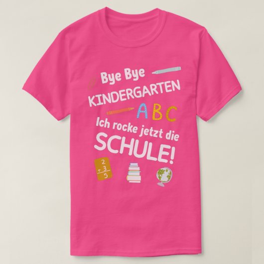 schoolinschrijving begin schoolkind 28 t-shirt (Design voorkant)