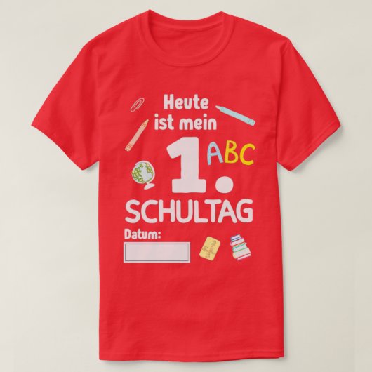 Schoolinschrijving begin schoolkind 31 t-shirt (Design voorkant)