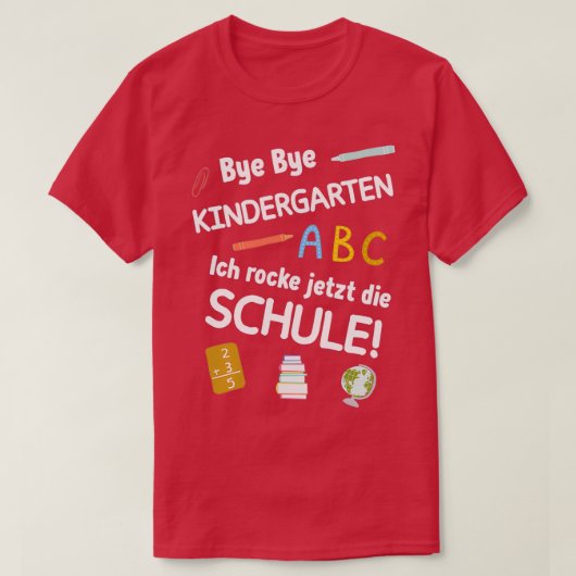 Schoolinschrijving begin schoolkind 68 t-shirt (Design voorkant)