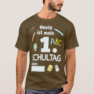 Schoolinschrijving begin schoolkind 9 t-shirt