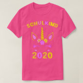 Schoolinschrijving begin schoolkind grappig 1 t-shirt (Design voorkant)