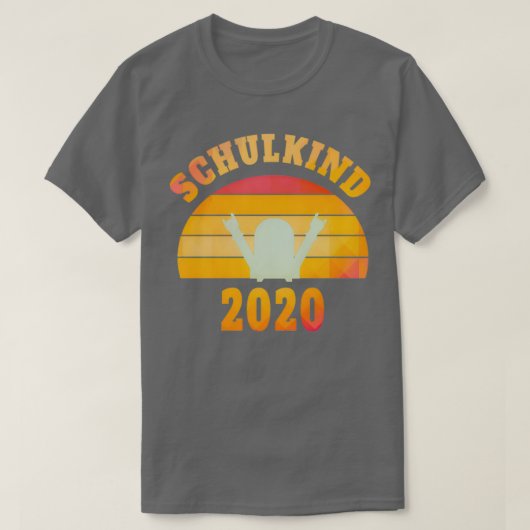 Schoolinschrijving begin schoolschoolschoolbus 1 t-shirt (Design voorkant)
