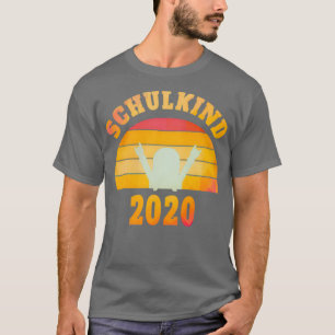 Schoolinschrijving begin schoolschoolschoolbus 1 t-shirt
