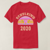 Schoolinschrijving begin van de kindersteen van de t-shirt (Design voorkant)