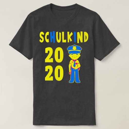 Schoolinschrijving politieschoolgeschenk Klassiek T-shirt (Design voorkant)