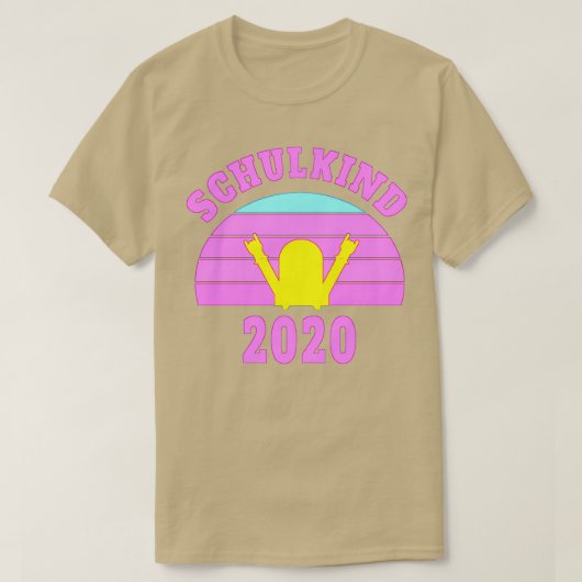 Schoolinschrijving start schoolkinderretro 2 t-shirt (Design voorkant)