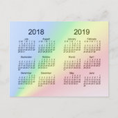 Schooljaar 2018-2019 - Agenda van Janz Briefkaart (Voorkant)