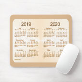 Schooljaar 2019-2020 Sun Tan Calendar van Janz Muismat (Met muis)