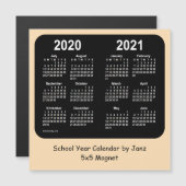 Schooljaar 2020-2021 Agenda van Janz Wheat Neon (Voorkant / Achterkant)