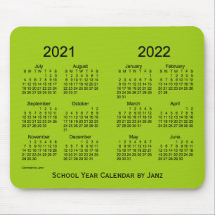 Schooljaar 2021-2022 Goudgroene agenda van Janz Muismat