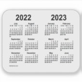 Schooljaar 2022-2023 door Janz Transparent Sticker (Voorkant)